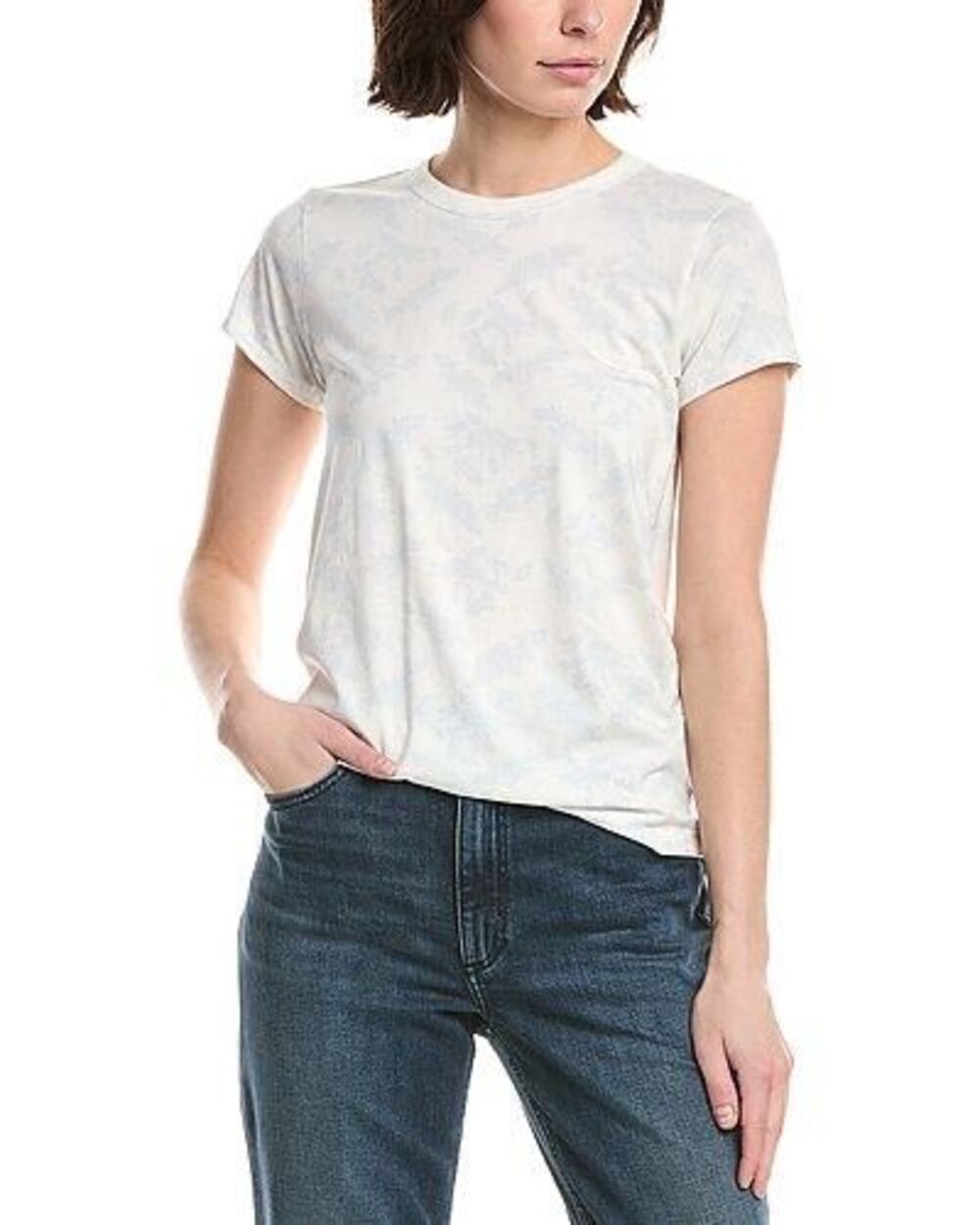 Rag & Bone All Over Summer Leaf Tshirt